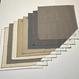 9 Designer Camden Interior Samples Swatches Textiles Textured 17” x 17” - Picture 1 of 4