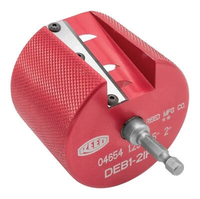 Reed Mfg - 04657 - PDEB1-2IPS Drill Powered Deburring Tool - 1-1/4" - 2" Plastic