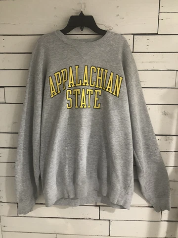 Appalachian St Gear For Sports Big Cotton Mens Gray Sweatshirt Sz-Large Cover