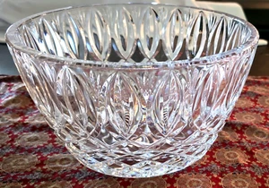 Waterford Hand Cut Lead Crystal GRANT Centerpiece Bowl 10" x 6" Signed - Picture 1 of 8