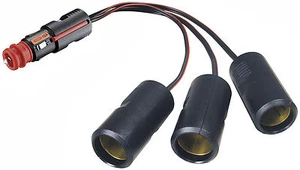 Enganche de perforación, distribuidor de encendedor de cigarrillos 3x, 12V-24V/3x5A - Imagen 1 de 1