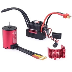 Surpass KK 3650 Waterproof Brushless Motor +45/60A ESC+Heat sink for 1/10 RC Car - Picture 1 of 16