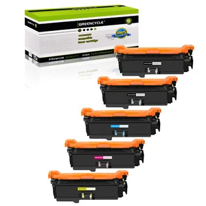 5PK CE250A ColorSet Toner Fits for HP 504A Color LaserJet CP3525 3525dn CP3525x - Afbeelding 1 van 24