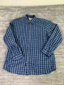 The Territory Ahead Shirt Men's Extra Large Blue Button Front Check Adult - Picture 1 of 11