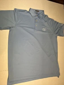 Peter Millar Summer Comfort Golf Polo Embroidered Ram Men’s Size Large Teel Blue - Imagen 1 de 12