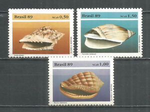 Brazil 1989 year mint stamps MNH(**) set sea shells