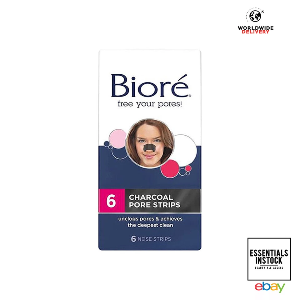 Biore Charcoal Pore Strips 6 Nose Strips - Image 1 of 1