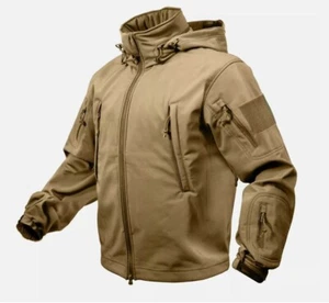 Special OPS Tactical Soft Shell Coyote Tan Jacket Waterproof Shell Size 4XLarge - Picture 1 of 1