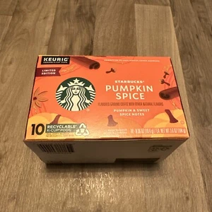 6x Calabaza Especias Café Starbucks 10 K-Cup Vainas Keurig EDICIÓN LIMITADA Bb 27/2/24 - Imagen 1 de 2