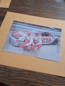 Vintage 1980s Hardees Racing NASCAR Postcard 6x9 Cale Yarborough Dale Jarrett 29 - Picture 1 of 8
