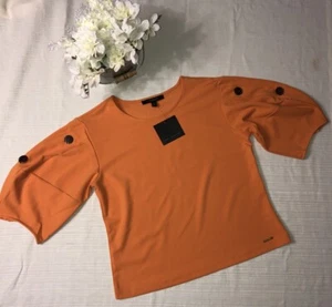 NWT MNY Marc New York womens M SS fashion top shirt $39 - Picture 1 of 8