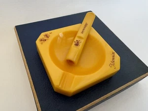 VINTAGE BAKELITE ASHTRAY CIGAR HOLDER “JILEMNICE” CZECHOSLOVAKIA-ORIGINAL BOX - Picture 1 of 19