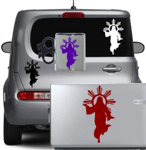 Jesus Christ Vinyl Decal Sticker Cross Religion Christianity Spirit Car Window - Picture 1 of 15