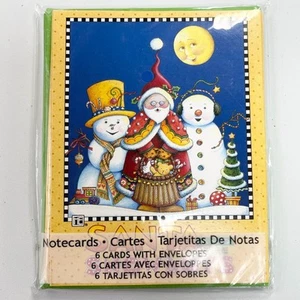 Mary Engelbreit Mary & Co Christmas Cards Blank Santa And The Snowboys Holiday - Picture 1 of 3