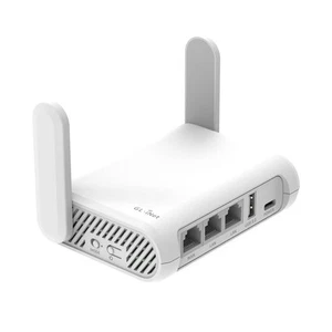 GL-SFT1200 (Opal) Secure Travel WiFi Router, AC1200 Dual Band Gigabit Etherne... - Picture 1 of 7