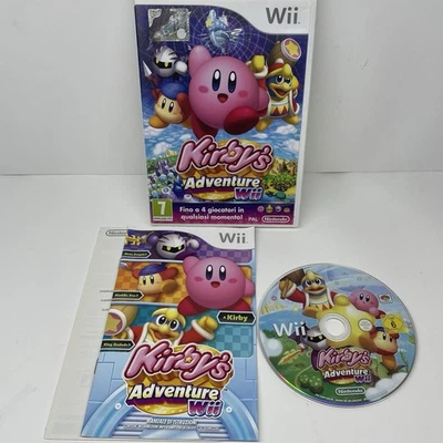 Kirby's Adventure Wii WIIU Nintendo - COME NUOVO - COMPLETO PAL EUR ITA ITALIANO - Immagine 1 di 4