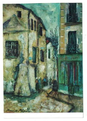 VINTAGE MAURICE UTRILLO ALLA BELLE GABRIELLE RUDOLF GEORGI AACHEN GERMANY ART PC - Image 1 of 2