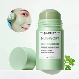 For Use In Treating Acne Mugwort Acne Salicylic Acid Clay Mask Stick Soothe Skin - Picture 1 of 9