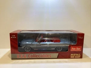Sunstar Diecast Car 1961 Silver Chevrolet Impala SS  1:18 - Picture 1 of 8