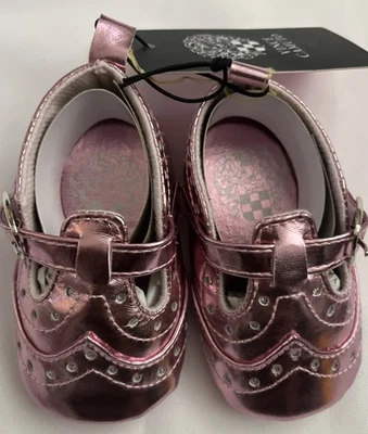 ZAPATOS VINCE CAMUTO NIÑAS TALLA 2 ROSA METALIZADO NUEVOS CON ETIQUETAS ENVÍO GRATUITO Foto 1 de 4