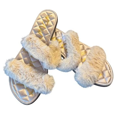 Sandalias Sam Edelman Griselda de piel sintética para mujer talla 10 beige acolchadas sin cordones Foto 1 de 3