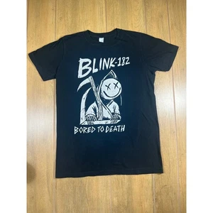 Blink 182 Bored to Death Black T-Shirt Band Tee Music Graphic - Picture 1 of 6