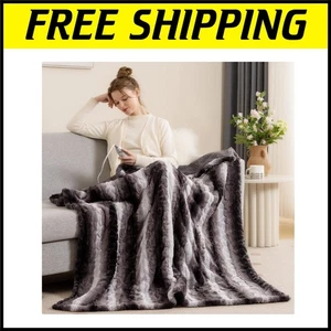 Gift-Ready Heated Blanket with 4-Hour Auto Shut-Off: Comfort for All Seasons - Picture 1 of 9