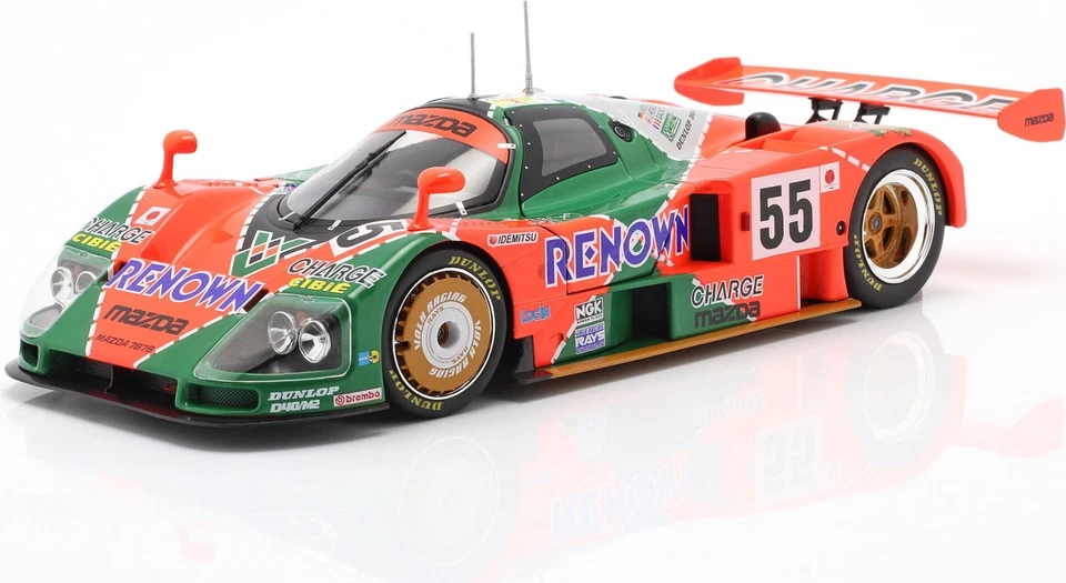 Mazda 787B 2.6L #55 ganador 1991 24h Le Mans en escala 1:18 por WERK 83 Foto 1 de 4