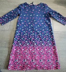 Vineyard Vines Girl's Dress Gradient Scattered Whales Knit Shift Medium 10/12 - Picture 1 of 3