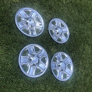 2007-2021 Toyota Tundra # 8000PC 18" 5 Spoke Chrome Wheel Skins Steel Rims SET/4 - Picture 1 of 8