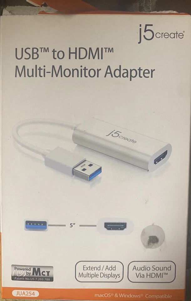 j5create USB A 3.0 HDMI Adapter - White - package is worn - BRAND NEW!!! - Image 1 of 1