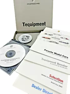 Porsche Silver Center Caps (76MM) Brochures Early 2000s Boxter Models Materials - Picture 1 of 10