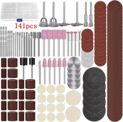 141 Drill Accessories Grinding Polishing Set For Dremel Grinder Rotary Tool - Image 1 of 4