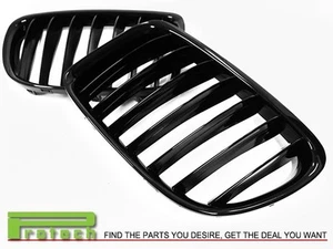 BMW E84 X1 Series Kidney Grill Grille Grills OEM Jet Black Set 2pcs - Foto 1 di 3