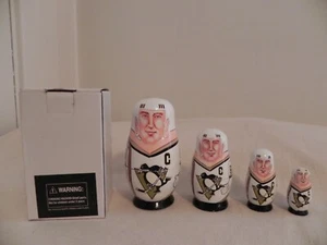 Pittsburgh Penguins Mario Lemieux Matryoshka Doll Nesting Doll - Picture 1 of 8