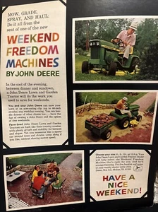 John Deere “Weekend Freedom” Magazine Ad 1968 - Picture 1 of 7