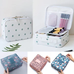 Womens Wash Bag Toiletry Handbag Hanging Travel Case Cosmetic Make Up Pouch Kit - Picture 1 of 11