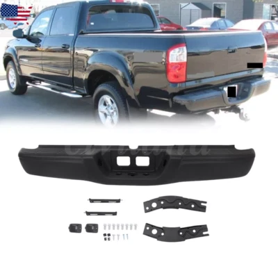 Rear Step Bumper For 2000-2006 Toyota Tundra Complete Assembly Steel Black - Image 1 of 4