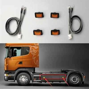 LED Side Skirt Lights for 1/14 Tamiya RC Truck Car Scania R730 R620 R470 56323 - Picture 1 of 8