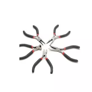 5Pcs Jewelers Pliers Tools Set Plier Kit for Jewelry Making Supplies, Wire Wrap - Picture 1 of 3