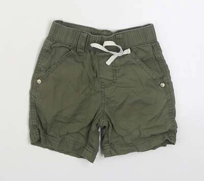 Pumpkin Patch Boys Green 100% Cotton Cargo Shorts Size 2 Years Regular Tie - image 1 of 4