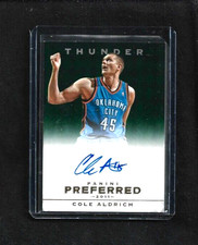Cole Aldrich '11-12 Preferred EMERALD Parallel #/75 OKC Thunder Jayhawk CHAMPION