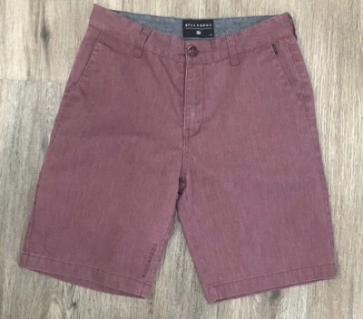 Billabong Hombres 28 Granate Rojo Borgoña Brezo Chino Pantalones Cortos Monopatín Foto 1 de 4