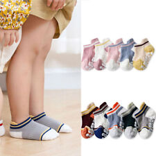 Baby Rubber Skid 5 Ankle Low-Cut Non Anti-slip Pairs/lot Cotton Sock Floor Socks