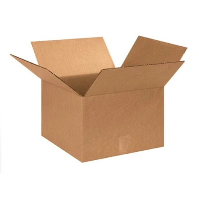 13x13x9 Corrugated Cardboard Boxes Pack of 25 Shipping Packaging Moving Medium - Image 1 of 3