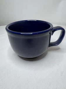 Homer Laughlin China Co Jumbo Mug Cobalt Blue Cup Soup Made In USA MCM - Picture 1 of 6