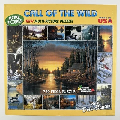 Call of the Wild Muli-Picture Puzzle 750 Piece by White Mountain Puzzles * NEW * - Image 1 of 4