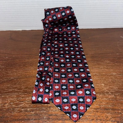 PFIZER VIAGARA PEQUEÑA PASTILLA AZUL PUBLICIDAD 100% SEDA CORBATA CUELLO ROJO Y AZUL Foto 1 de 4