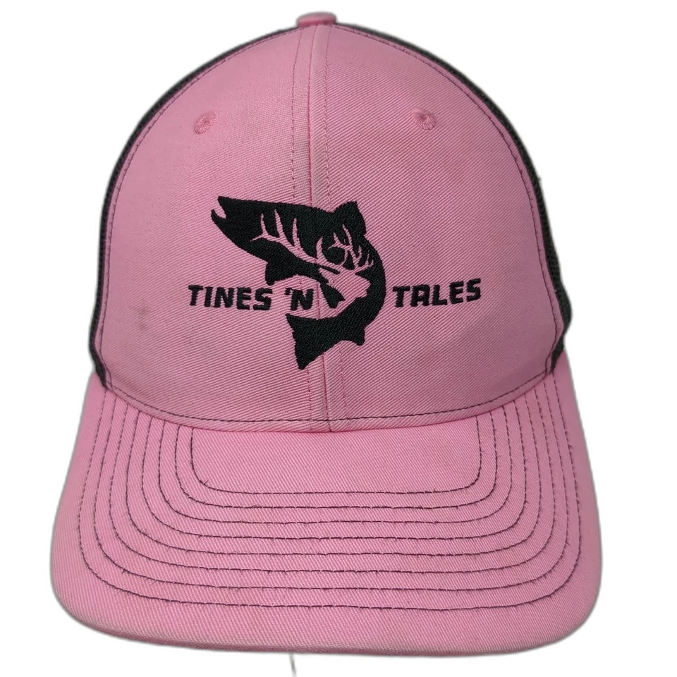 Sombrero de camionero Tines 'N Tales Snapback rosa talla única ajustable 6 paneles Richardson Foto 1 de 4
