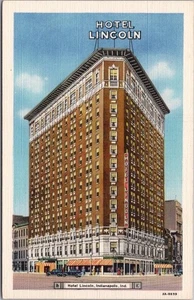 Postal de INDIANÁPOLIS, Indiana HOTEL LINCOLN Street View / Lino Curteich / 1933 - Imagen 1 de 2